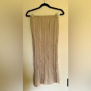 Maxi pencil creased skirt